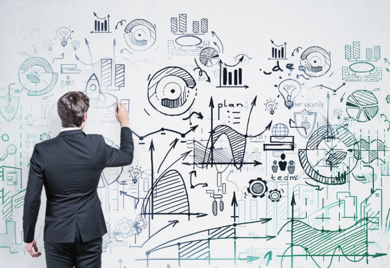 representação de sucesso financeiro em um quadro