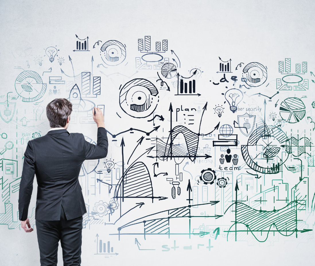 representação de sucesso financeiro em um quadro