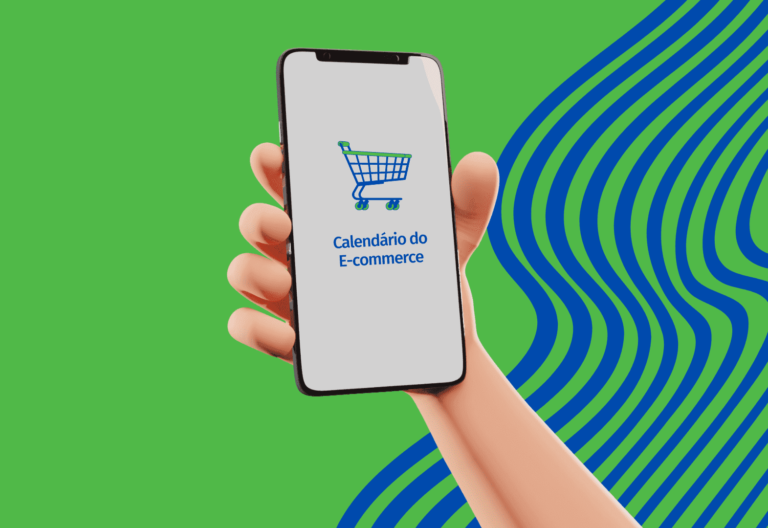 celular com o calendário comercial de 2023 em destaque na tela